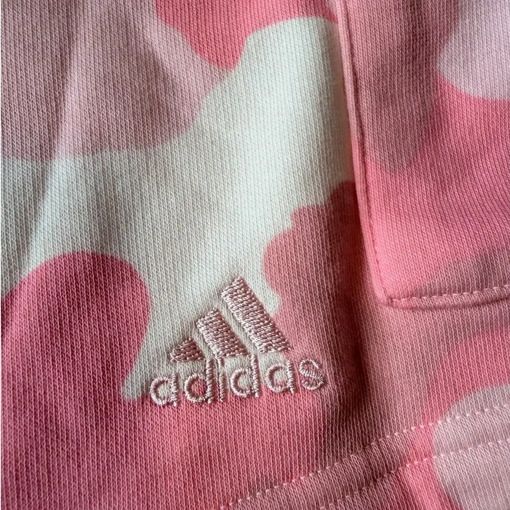 Adidas Pink Camo Cargo Sweat Shorts Women’s Large Utility Y2K